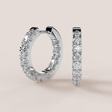 0.90ct Lab-Grown Diamonds TW - Catalina Diamond Huggies Small – 14k Gold