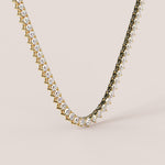 Riviera 10ct Diamond Tennis Necklace 3-Claw YG