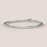 3ct Lab-Grown Diamonds - Riviera Diamond Tennis Bracelet – 14k Gold