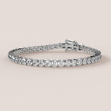 8ct Lab-Grown Diamonds - Riviera Diamond Tennis Bracelet – 14k Gold