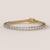 8ct Lab-Grown Diamonds - Riviera Diamond Tennis Bracelet – 14k Gold