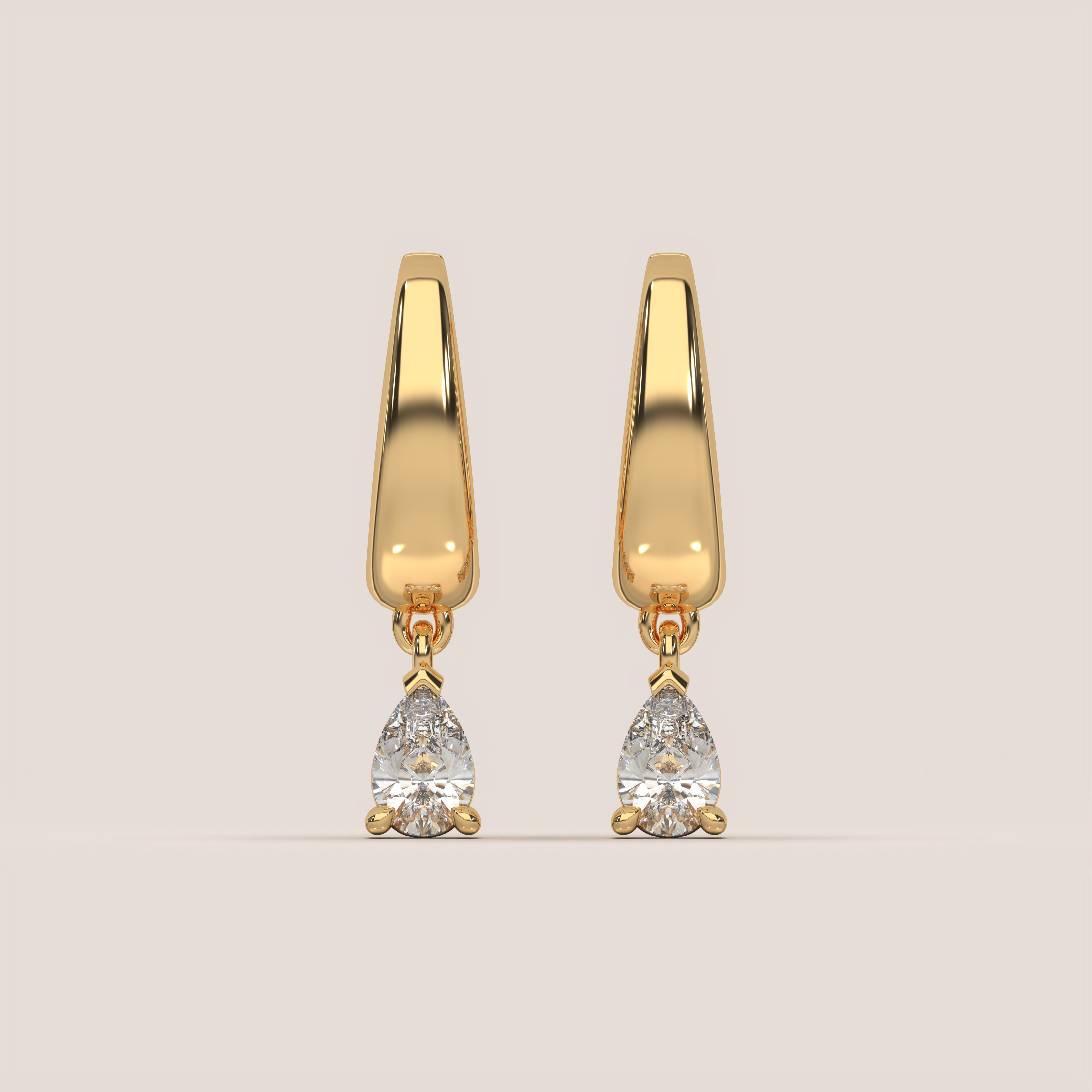 1.4ct TDW Lab-Grown Diamonds - Pear Drop Diamond Earrings