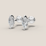 0.6ct TDW Capri minis Marquise diamond studs