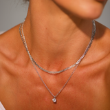 1ct Lab-Grown Diamond Capri Nights 4-Claw Pendant – 14k Gold