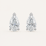 Pear Cut Martini Studs, IGI-Certified – 3ct Lab Diamond
