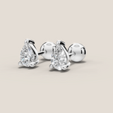 0.6ct TDW Capri minis Pear diamond studs