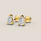 0.6ct TDW Capri minis Pear diamond studs