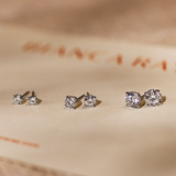 1ct TW Lab-Grown Diamonds - Sunset Stud Earrings – 14k Gold & IGI-Certified
