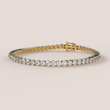 6ct Lab-Grown Diamonds - Riviera Diamond Tennis Bracelet – 14k Gold