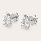 Pear Cut Martini Studs, IGI-Certified – 3ct Lab Diamond