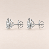 Pear Cut Martini Studs, IGI-Certified – 3ct Lab Diamond
