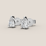 0.6ct TDW Capri minis Pear diamond studs
